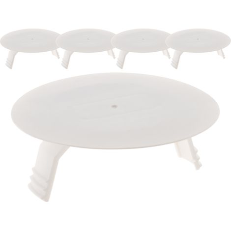 Zenitech – Lot de 5 couvercles de protection pour boîte Ø60mm – Fixation solide avec 2 vis – Étanchéité optimale pour installations électriques