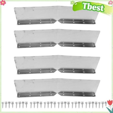 Protection contre les éclaboussures - TBEST - pour coin de toit - Aluminium - Facile à installer - Protège fondations (1/4)