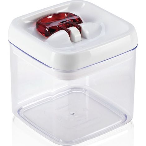 Leifheit 31209 Lebensmittelaufbewahrungsbehälter Rechteckig Box 1 l Rot, Transparent, Weiß 1 Stück(e) (1/3)