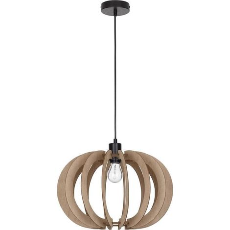 [NEUWERTIG] B-Ware Nova Luce Pendelleuchte Hängeleuchte OTTOLINE E27 LED Braun dimmbar Ø 40cm Lampe (1/2)