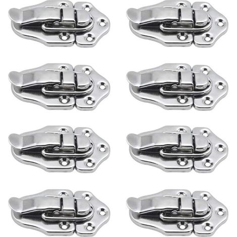 Fermoir à bascule loquets Verrou à bascule Fermeture a Levier Fermeture pour coffret à bijoux Coffrets Cadeaux Coffre à Outils valise et Coffre - Argent