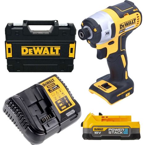 DeWalt DCF887E1T 18V XR Brushless Impact Driver 3 Speed - 1 x POWERSTACK Battery
