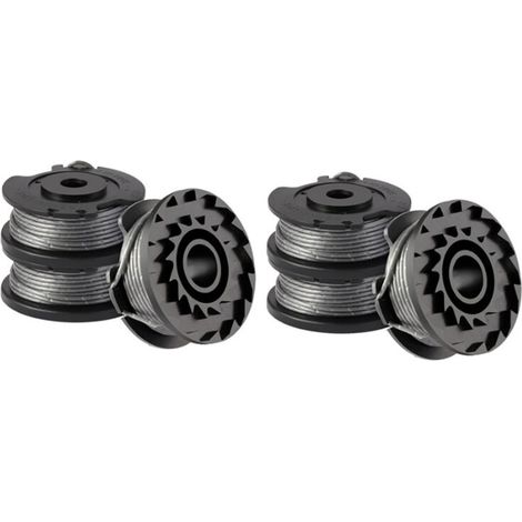 Lot de 6 bobines de fil pour coupe-bordure Bosch ART 23 SL/ART 26 SL, bobine de rechange en nylon (F016800569+F016800385), diamètre : 1,65 mm, 4,9 m (1/4)