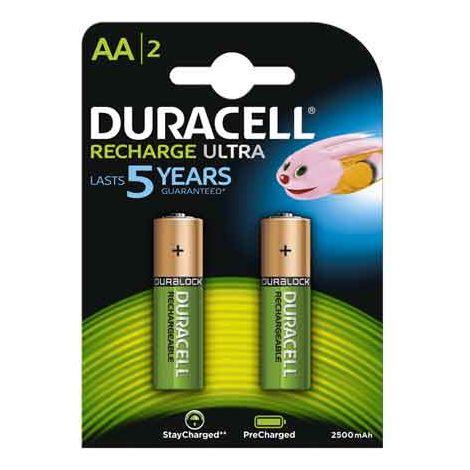 PILE RICARIBILI 'DURALOCK' STILO 2400 mAh - Blister 2 Pezzi