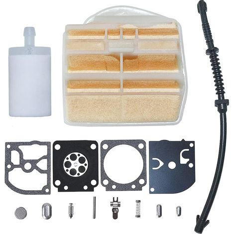 Air Fuel Filter Line Carburetor Repair Kit For Husqvarna Chainsaw Part 445 445E 450 450E 544080803 544128601 (1/5)