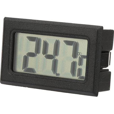 Thermomètre numérique 2 pcs sans fil écran LCD compact noir mesure température humidité précis plage large -50 à 110°C (1/5)
