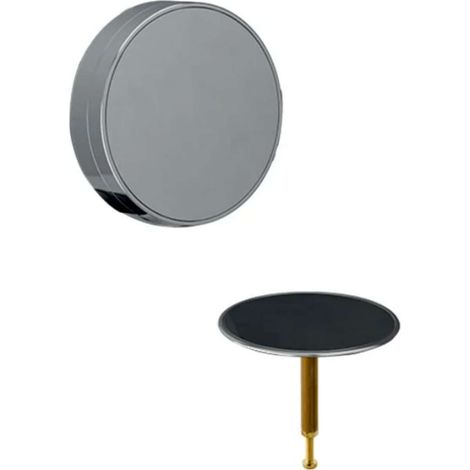 Geberit Accessori - Set di completamento per vasca da bagno, con comando girevole, d52, cromo/bianco 150.300.KJ.1
