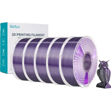 Filamento PLA PLUS effetto seta, 5 kg, atossico, diametro 1,75 mm (1/2)