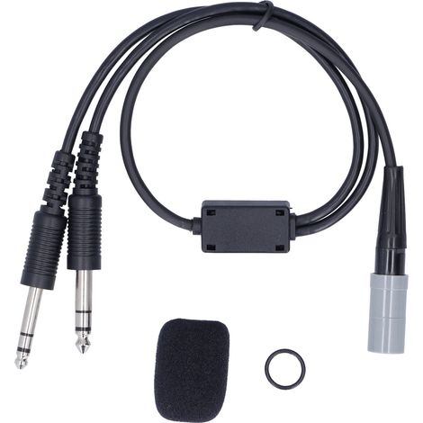 Adaptateur double prise pour casque audio Boeing mâle vers Airbus 6 broches femelle, compatible avec les casques Bose A20 Lemo 6 broches pour avions à voilure fixe GA (1/5)