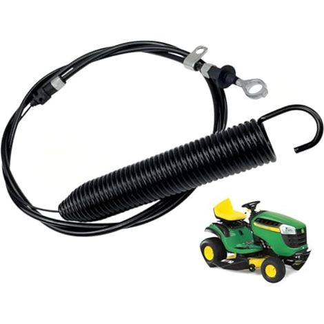 Pièce compatible pour Cable de commande GY22387 pour tondeuse à gazon John Deere - Cable d'engagement compatible avec John Deere D107S D100 D105 D110 D120 D125 D130 E100 E110 E120 E130 X105 X106 X100 