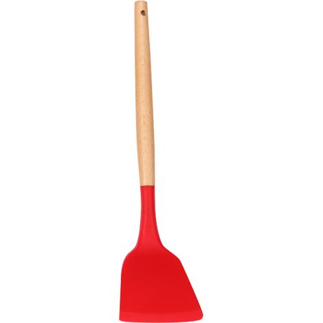 Spatule en silicone avec manche en bois (1/5)