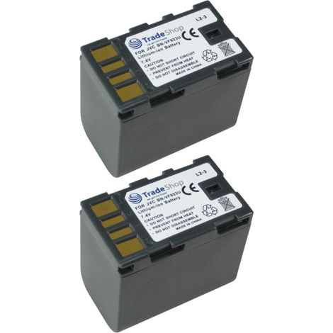 2x Trade-Shop Kamera Li-Ion Akku 2900mAh für JVC GY-HM-100 GY-HM-100E ersetzt JVC BN-VF808 BN-VF808U BN-VF815 BN-VF815U BN-VF823 BN-VF823U BNVF808 BNVF808U BNVF815 BNVF815U BNVF823 BNVF823U