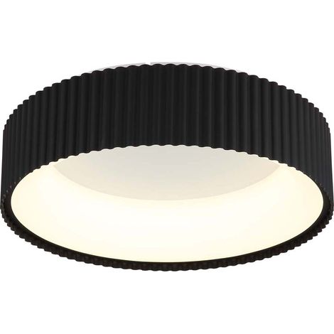 Deckenleuchte Deckenlampe Wohnzimmerlampe schwarz LED Memoryfunktion D 46 cm