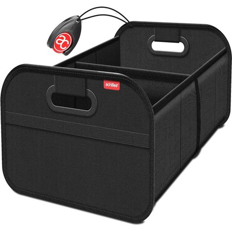 Rangement Voiture Petit – Organisateur de Coffre Pliable & Compact – Accessoire Voiture Interieur Étanche – Idéal pour Auto, SUV, Berline & Camping-Car – Noir