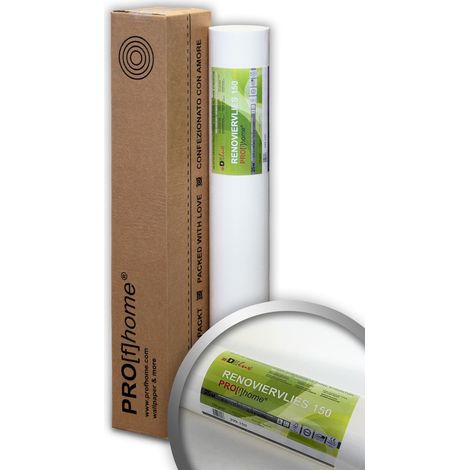 Non-woven lining paper for painting 150 g Profhome 399-150 smooth non woven wallcovering wall liner 1 roll 201 sq ft (18.75 sqm)