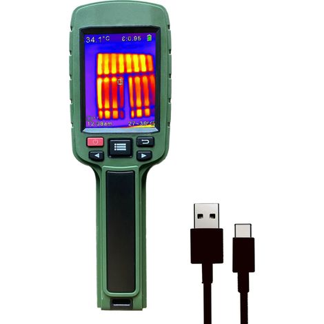 Caméra thermique infrarouge portable JD-108 160120 avec affichage numérique couleur et détecteur de chaleur. (1/5)