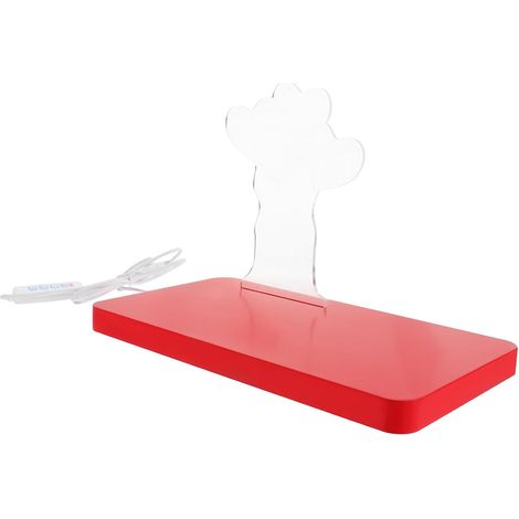 Lampe Veilleuse USB Multicolore de Ballon Cœur Socle Rouge (1/5)