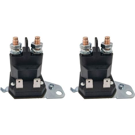Satz mit 2 elektromagnetischen Steckverbindern für Rasentraktoren 12V 100A 4 Anschlüsse 762-1261-211-50 762-1261-211-51 (1/4)