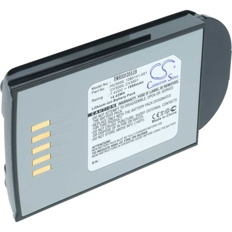 vhbw 1x Akku Ersatz für Psion Teklogix CV3001, CV3000, 1080141-001, 1030070, HU3000 für Barcodescanner POS (1950 mAh, 7,4 V, Li-Ion)