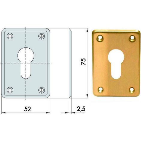 Bocacalle Rectangular 06043-00-0 Cisa