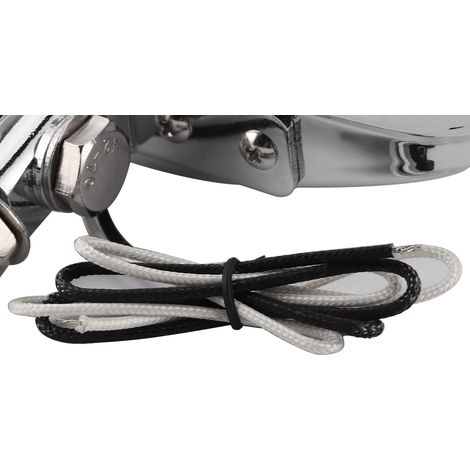 2pcs Phare Moto Rétro Carré Lumineux Double Projecteur Filetage M10 pour Motos et Quads (1/5)