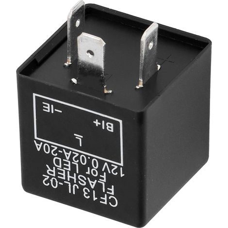 Relais Clignotant Électronique 3 Broches Pour LED Commande Clignotant Auto Contact NO 12V CC (1/5)