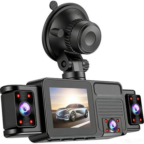 2K 5-Channel Dash Cam, 360° View, Car Camera with Night Vision, WDR Parking Mode for Synchronized Recording, Lenses Eliminating Blind Spots (1/5)