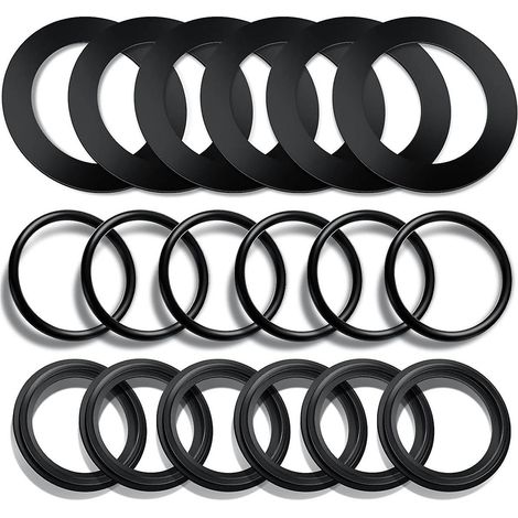 18 rondelles toriques en caoutchouc 25076RP pour vannes à piston de piscine et joints de rechange 10745, 10262 et 10255 (1/5)