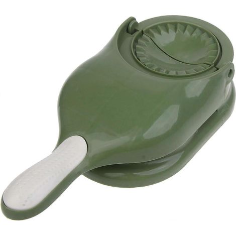Moule à raviolis, outil de cuisine pour la fabrication de raviolis, machine à pâtes manuelle, petite taille, verte. (1/4)