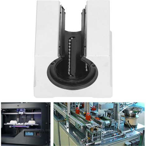 Bloc coulissant en aluminium SBR30UU avec conception à boîte ouverte et logement de roulement pour rails de guidage et roulements en aluminium. (1/5)