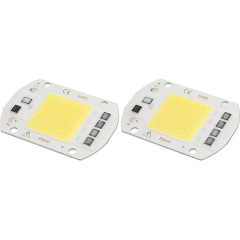 2 puces LED COB haute puissance, LED SMD intégrées sans pilote, LED COB pliable à faible consommation, lumière froide, 50 W (1/5)
