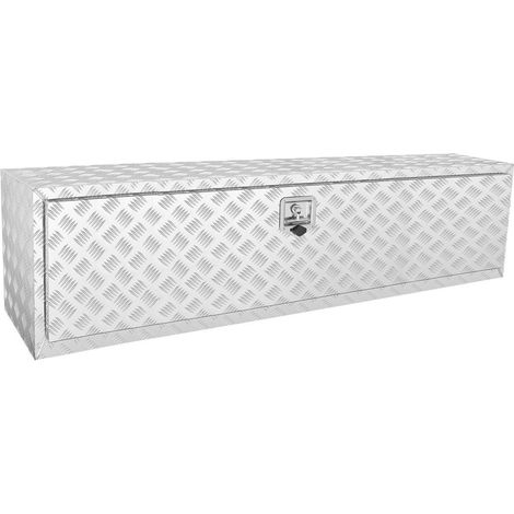 Boîte à Outils Camion Coffre Sous-Châssis en Aluminium 152,4 cm avec Serrure pour Remorque Pick-Up (1/5)