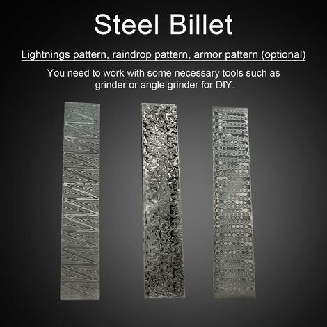 Damaszener Stahl – Geschmiedeter Stahl mit walzengeglättetem Material (Webmuster) (1/5)