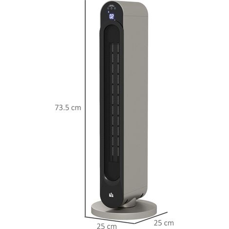 Elektrische Heizung, 3 Modi, 12-Stunden-Timer, LED-Anzeige, Schwenkfunktion (1/5)
