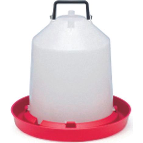 Abbeveratoio a Sifone in Plastica con Manico per Polli 10 l 10 Pezzi