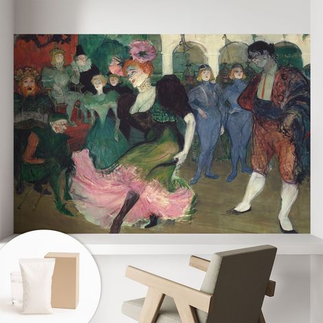 Papier peint intissé mural avec colle pour salon et chambre Décoration murale rapide - Colle incluse gratuite Danse de bal 104x70 cm (1/5)