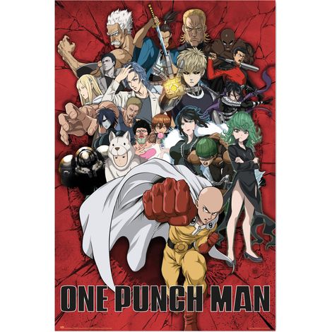 Poster one punch man heroes