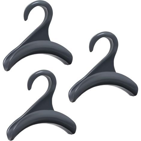 Set di 3 organizer per borse da donna e da uomo, grigi – Ganci per borse in acrilico grigio resistente per armadi e guardaroba – Ideali per organizzare borse, Sc (1/4)