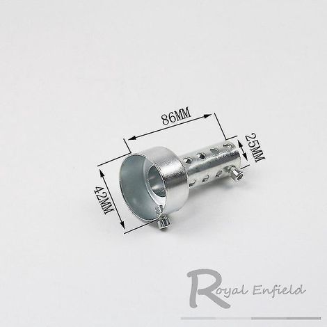 Silencieux d'échappement universel pour moto, 35 mm, 42 mm, 45 mm, 48 mm, 60 mm, en acier inoxydable, 42 x 86 mm (1/4)