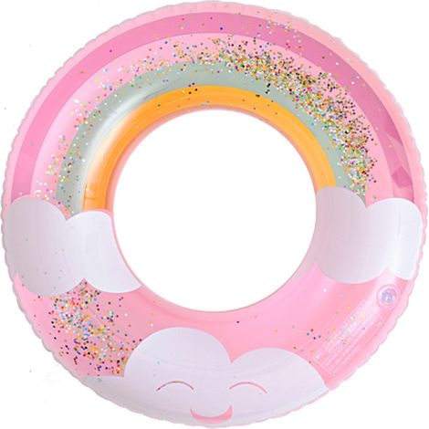 Adorables bouées gonflables pour la natation – adaptées aux adultes et aux adolescents, idéales pour les piscines et les plages.Après gonflage : Diamètre extérieur : 50 cm  Diamètre extérieur : 22 cm (1/5)