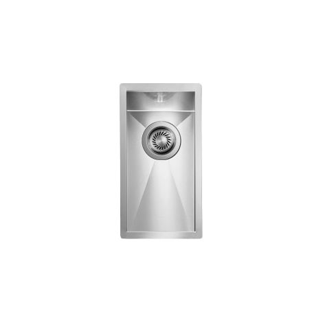 CM 011900.X0.01.2018 Filoquadra Lavello da incasso semifilo 1 vasca acciaio inox satinato 23 x 45 cm colore Inox (1/5)