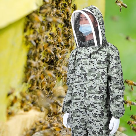 Costume da ape + guanti XXL – qualità affidabile – casa – protezione