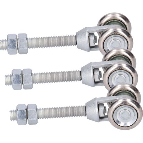 Lot de 3 roulettes de suspension pour porte coulissante en verre, diamètre 35 mm (1/5)