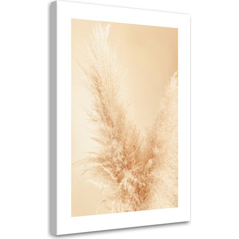 Tableau sur toile Herbe de la pampa en macro 60x90 (1/5)