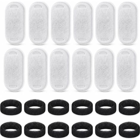 Lot de 24 filtres de rechange pour fontaine à eau pour chat 3,2 L, 2 L (1/5)