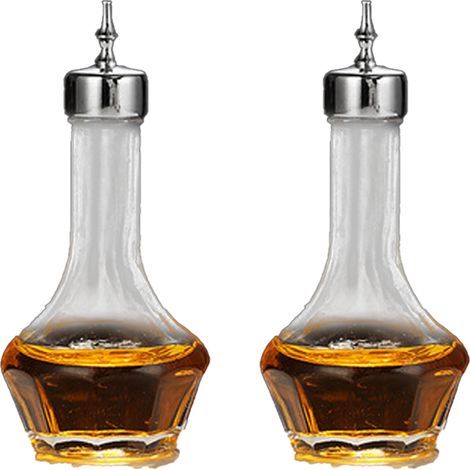 Bitters Bottle - Verre Trempé Avec Bouchon Doseur En Acier Inoxydable - Pour Bar Maison Ou Professionnel - 1 Pièce (1/5)