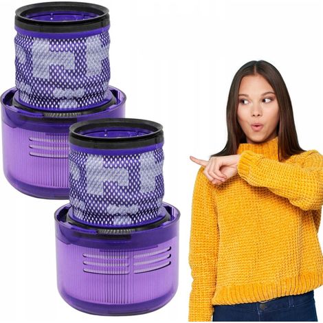 Waschbarer HEPA-Filter für Dyson V11, SV14 und SV17 Staubsaugerzubehör x 2 (1/5)