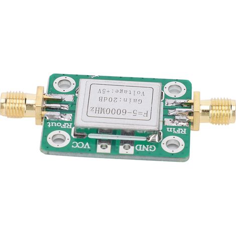 Amplificateur RF Ultra Large Bande Moyenne Puissance avec Boîtier Blindé 5M-6GHz Gain 20dB (1/5)