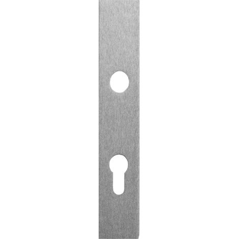 Langs childpaar plat inox pour Wohnungseingangstüren PZ distance pour poignée de porte acier inoxydable - 32458045K1 72 mm