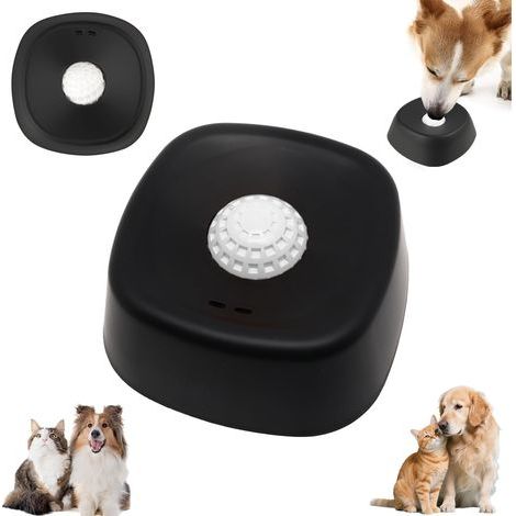 Lick Bowl pour Chiens, Matrice de léchage pour Chiens, Jouet De Léchage pour Chien, Dog Slow Feeder Lick Bowl, Chat d'alimentation Lente Favorise Alimentation Saine et Digestion Lente (Black) (1/5)